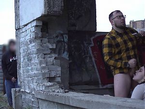 We filmed a blowjob, and this guy Cum while peeping!