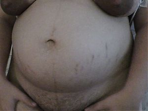 Homemade stepmommy secretly showing to you her naked pregnant body, hairy pussy and huge lactating boobs - Milky Mari